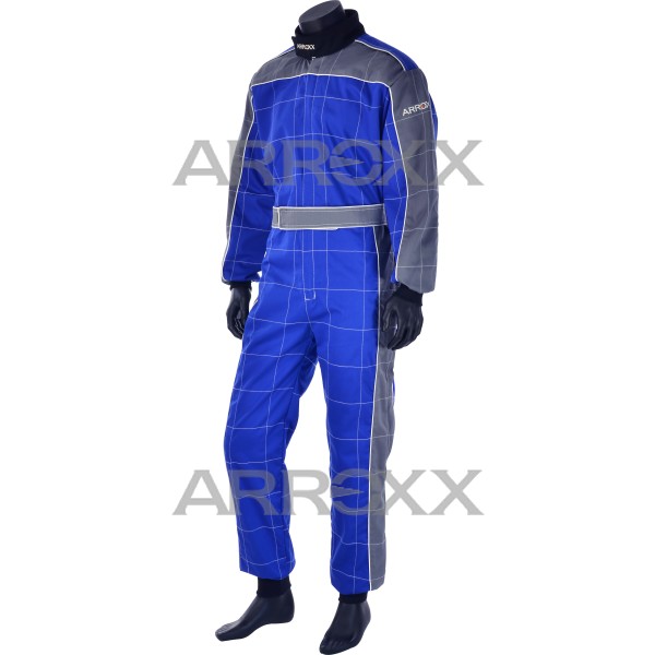 Overall katoen Blauw/Grijs  54465